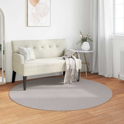 vidaXL Area Rugs Round LUGO Cream Ø 160 CM Polyester