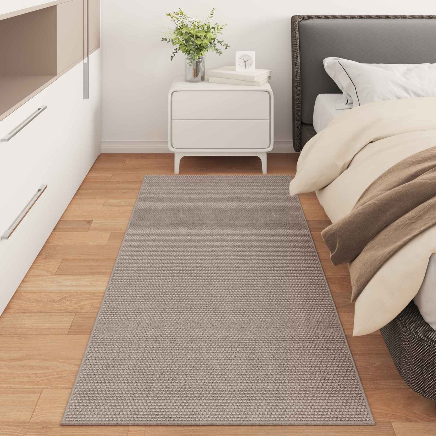 vidaXL Area Rugs Rectangular LUGO Taupe 80 x 150 cm Polyester