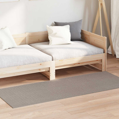 vidaXL Area Rugs Rectangular LUGO Taupe 80 x 200 cm Polyester