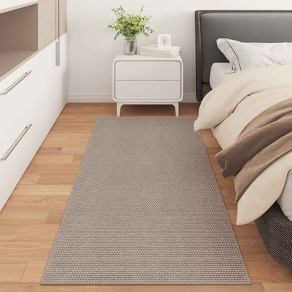 vidaXL Area Rugs Rectangular LUGO Taupe 80 x 200 cm Polyester