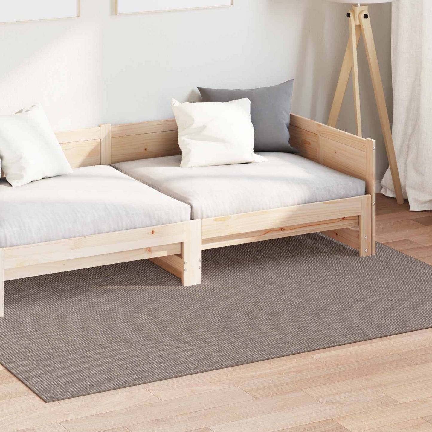 vidaXL Area Rugs Rectangular LUGO Taupe 160 x 230 cm Polyester