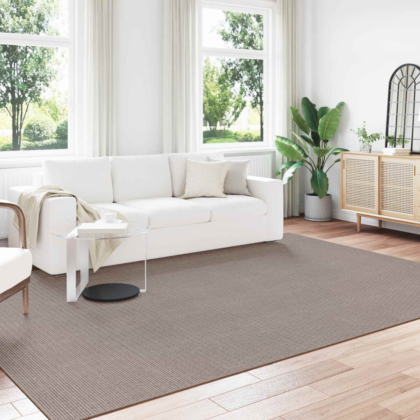 vidaXL Area Rugs Rectangular LUGO Taupe 240 x 340 cm Polyester