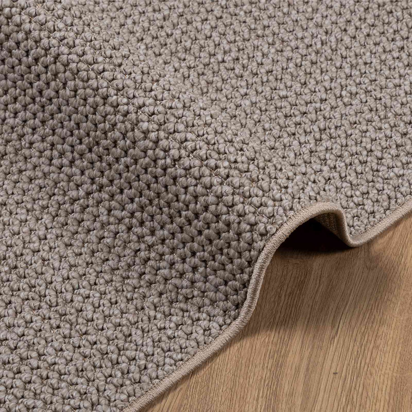 vidaXL Area Rugs Square LUGO Taupe 120 x 120 cm Polyester