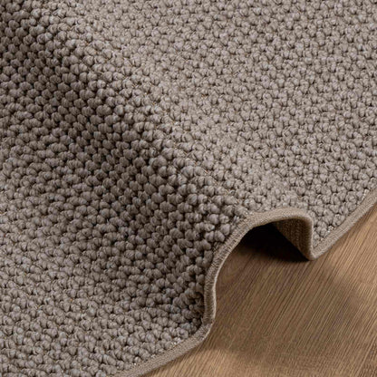 vidaXL Area Rugs Round LUGO Taupe Ø 120 CM Polyester
