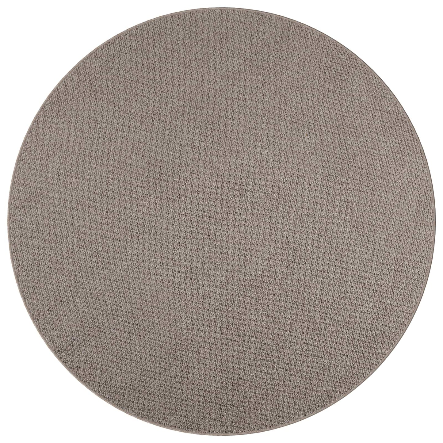 vidaXL Area Rugs Round LUGO Taupe Ø 120 CM Polyester