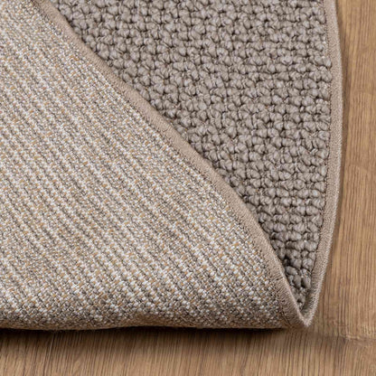 vidaXL Area Rugs Round LUGO Taupe Ø 160 CM Polyester