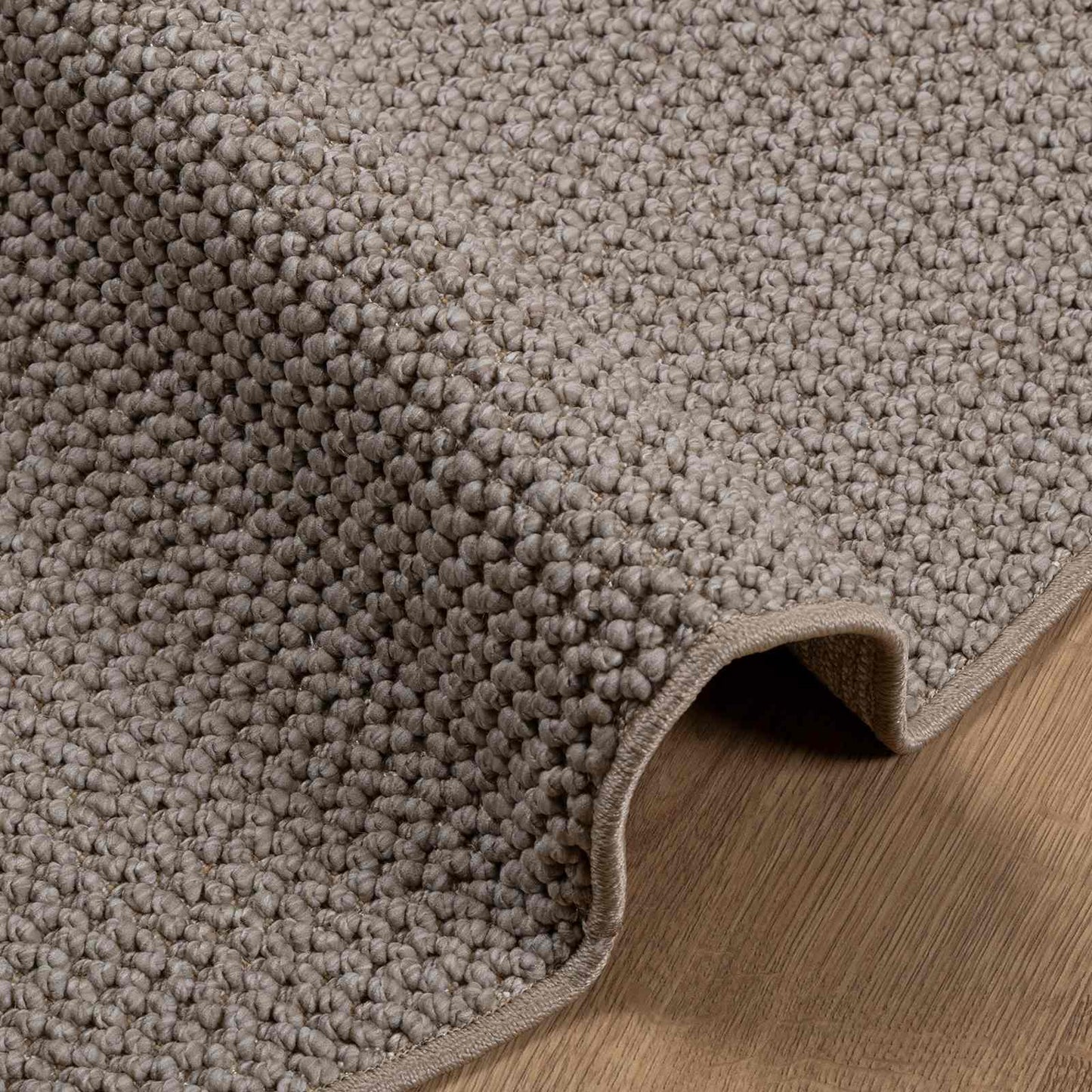 vidaXL Area Rugs Round LUGO Taupe Ø 200 CM Polyester