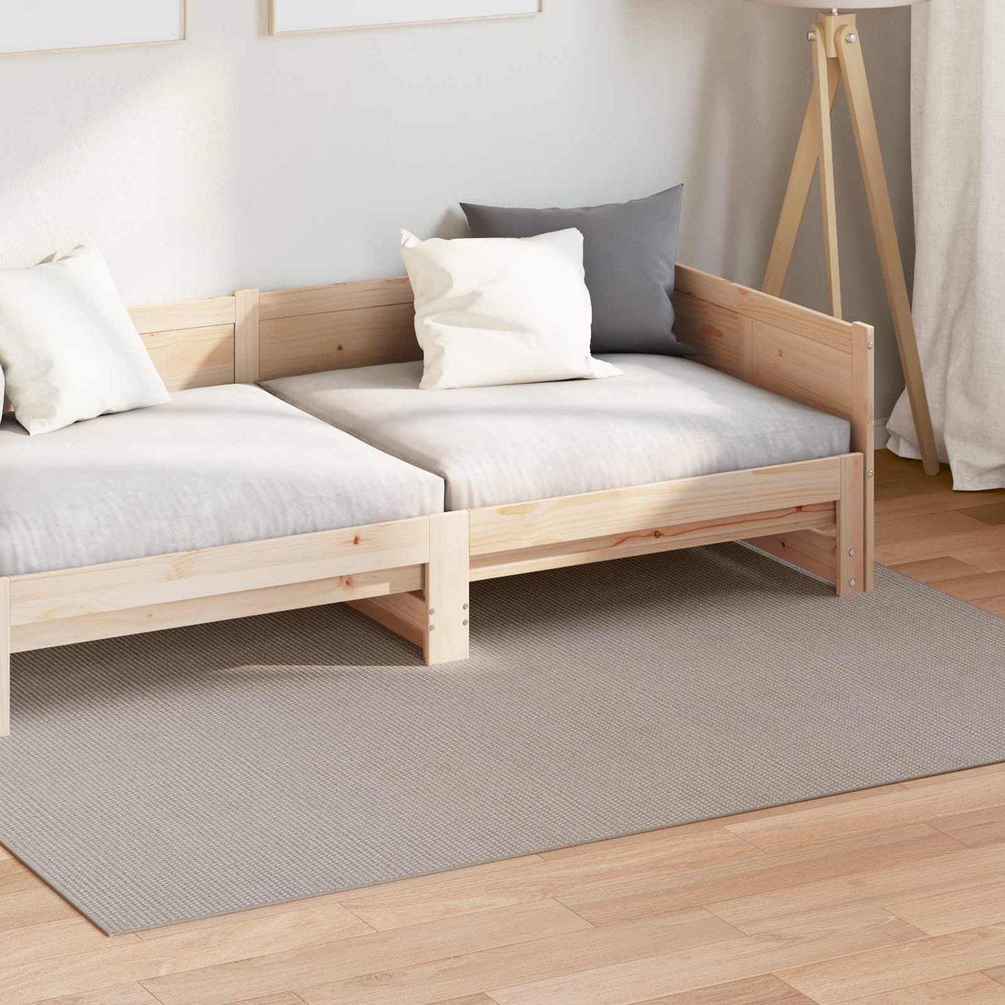 vidaXL Area Rugs LUGO Cream and Taupe 200 x 140 cm Polyester