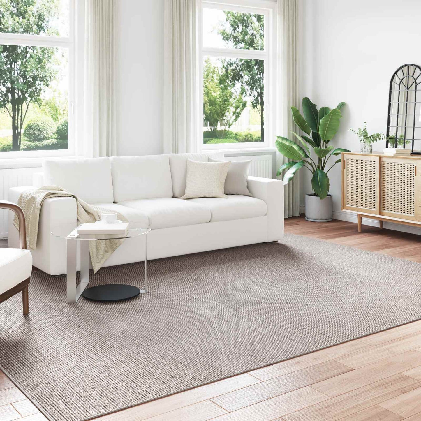 vidaXL Area Rugs LUGO Cream and Taupe 340 x 240 cm Polyester