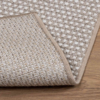 vidaXL Area Rugs Square LUGO Cream and Taupe 120 x 120 cm Polyester