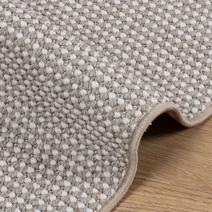 vidaXL Area Rugs Square LUGO Cream and Taupe 120 x 120 cm Polyester