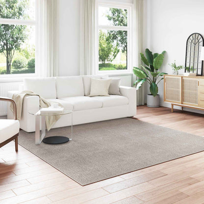 vidaXL Area Rugs Square LUGO Cream and Taupe 240 x 240 cm Polyester