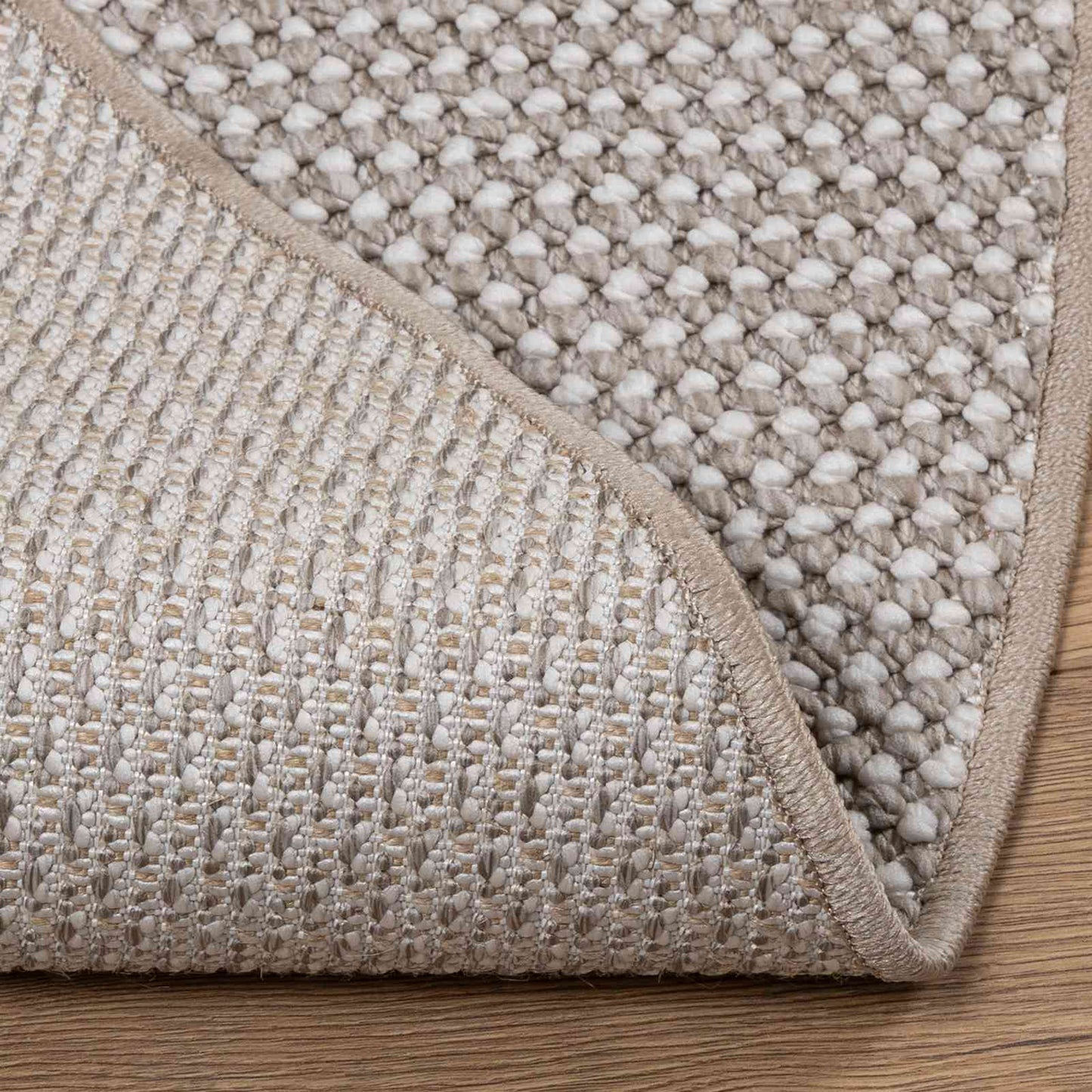 vidaXL Area Rugs Round LUGO Cream and Taupe Ø 200 CM Polyester