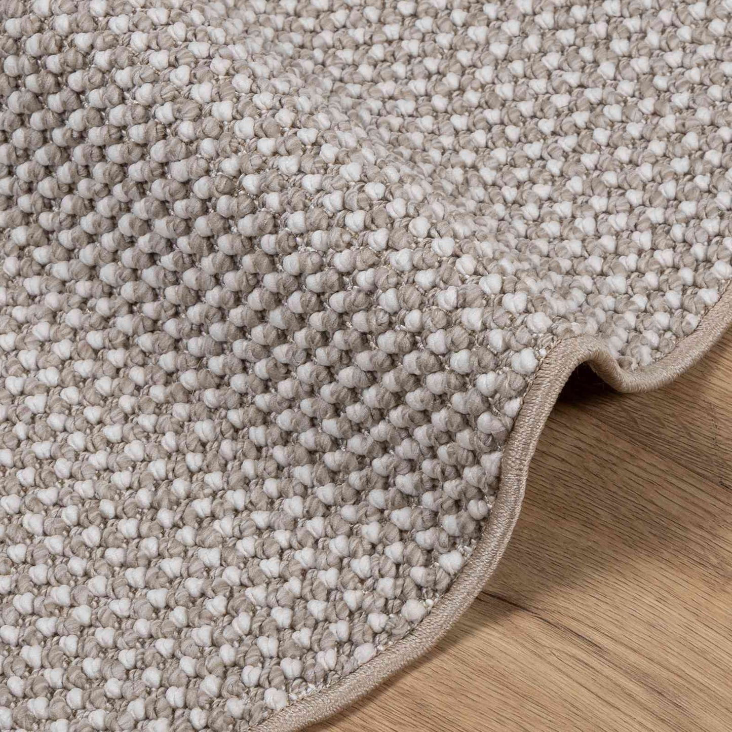 vidaXL Area Rugs Round LUGO Cream and Taupe Ø 200 CM Polyester
