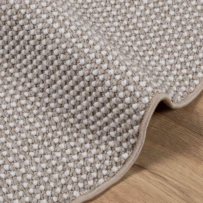 vidaXL Area Rugs Round LUGO Cream and Taupe Ø 200 CM Polyester