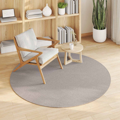 vidaXL Area Rugs Round LUGO Cream and Taupe Ø 200 CM Polyester