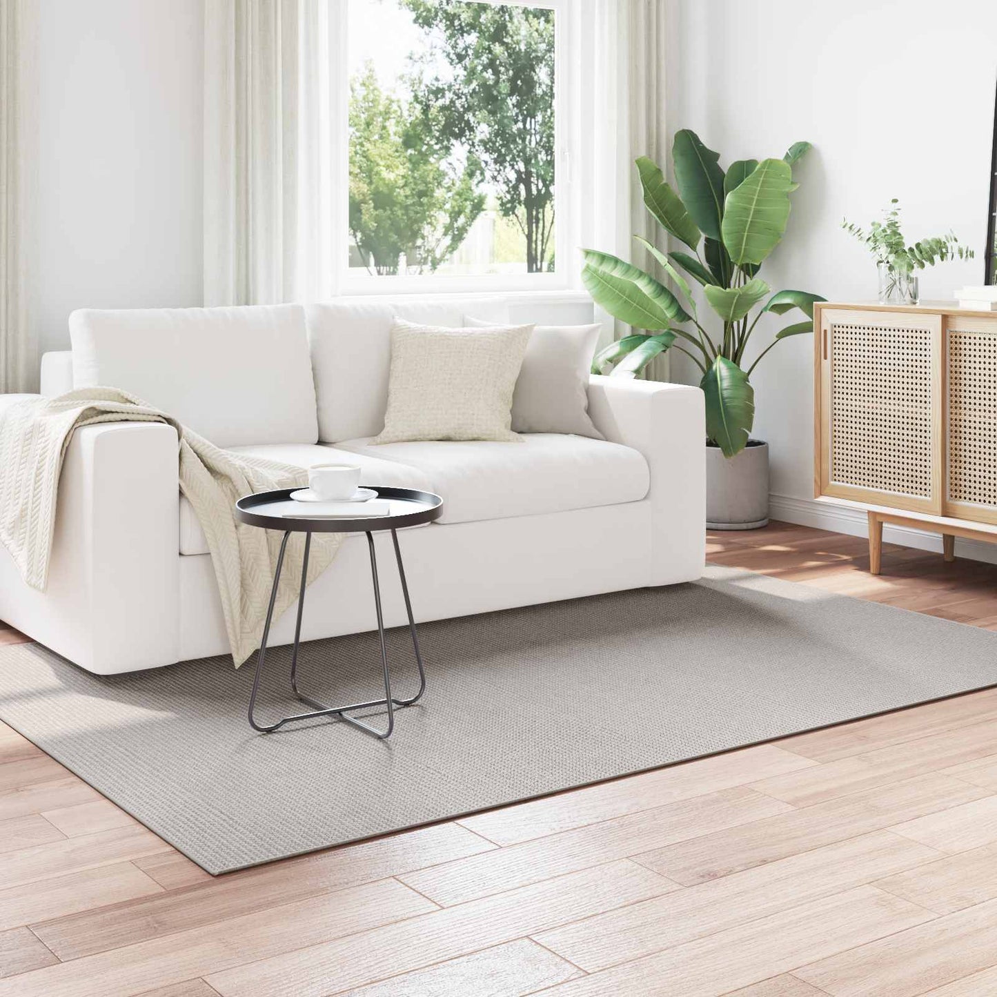 vidaXL Area Rugs Rectangular LUGO Cream and Grey 120 x 170 cm