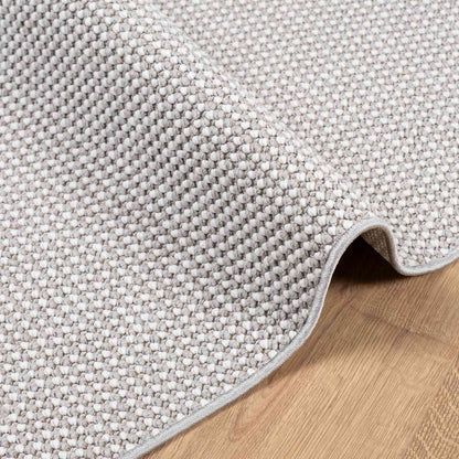 vidaXL Area Rugs Square LUGO Cream and Grey 200 x 200 cm Polyester