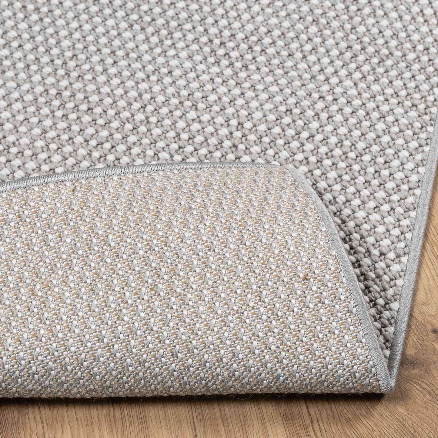 vidaXL Area Rugs Square LUGO Cream and Grey 200 x 200 cm Polyester