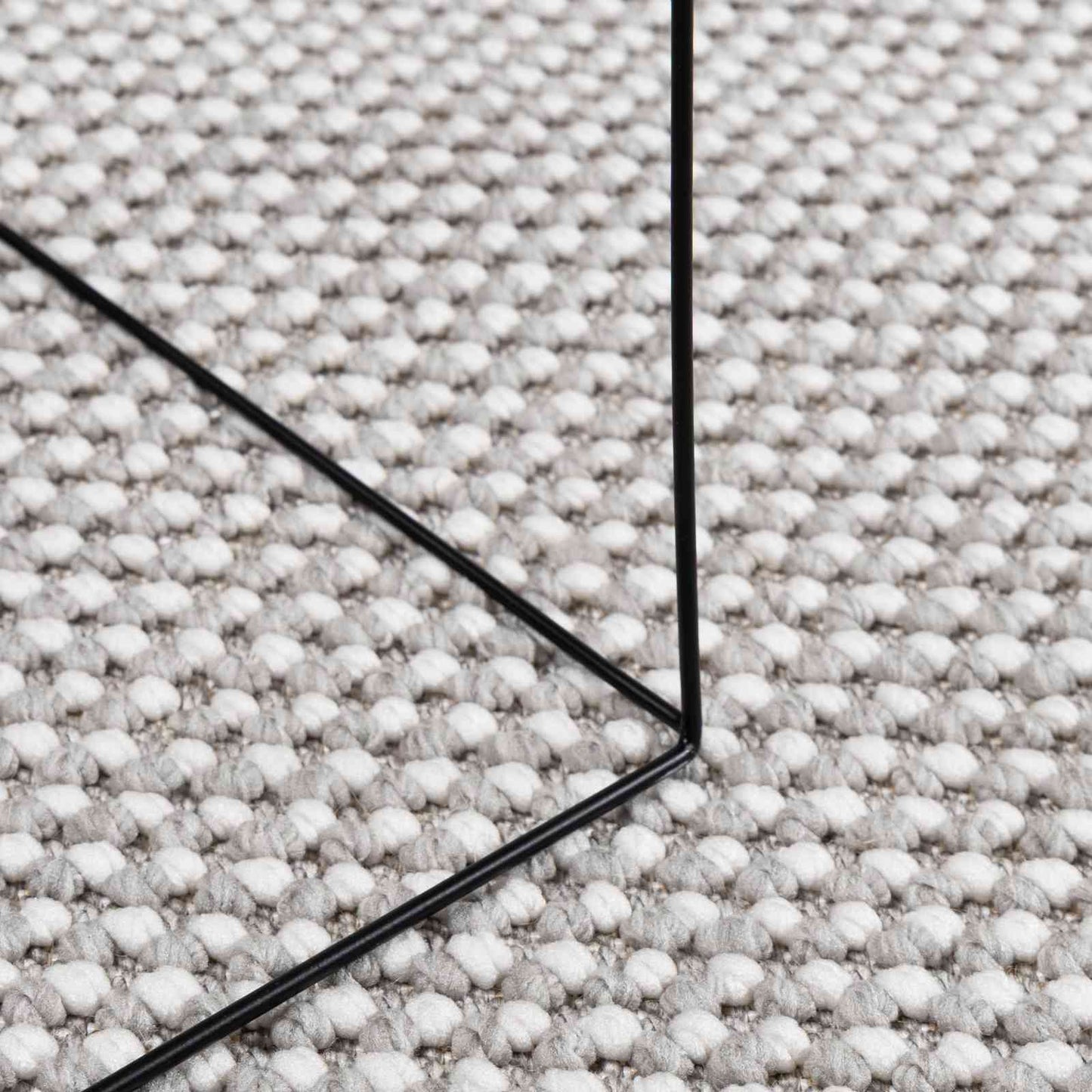 vidaXL Area Rugs Square LUGO Cream and Grey 200 x 200 cm Polyester