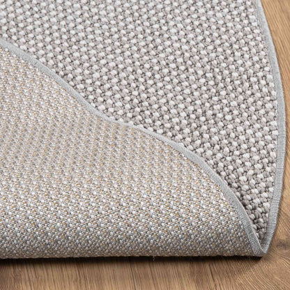 vidaXL Area Rugs Round LUGO Cream and Grey Ø 120 CM Polyester