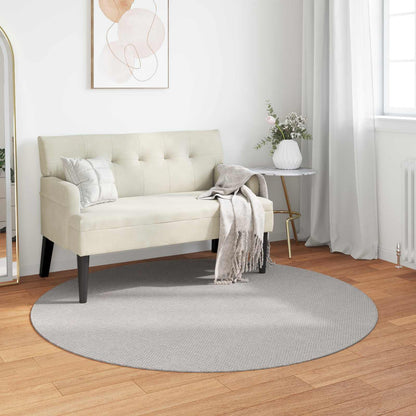 vidaXL Area Rugs Round LUGO Cream and Grey Ø 160 CM Polyester