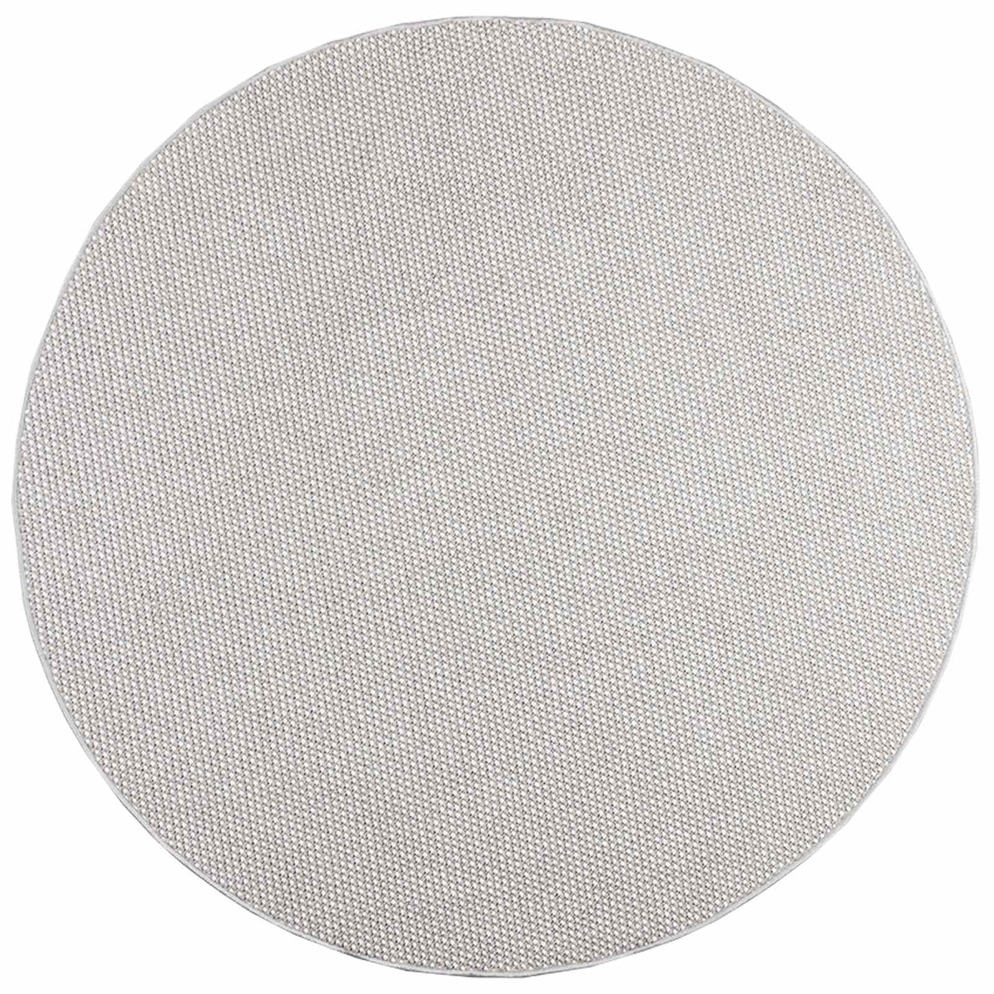 vidaXL Area Rugs Round LUGO Cream and Grey Ø 160 CM Polyester