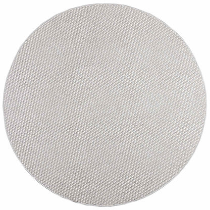 vidaXL Area Rugs Round LUGO Cream and Grey Ø 160 CM Polyester