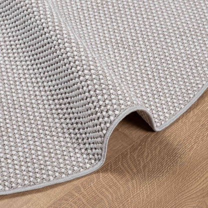 vidaXL Area Rugs Round LUGO Cream and Grey Ø 200 CM Polyester