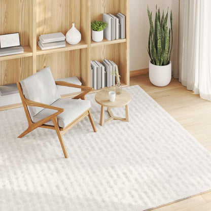 vidaXL Area Rugs Square SIROLO Cream 240 x 240 cm Polyester