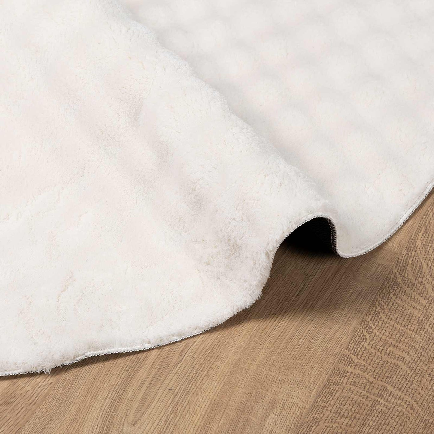vidaXL Area Rugs Round SIROLO Cream Ø 120 CM Polyester