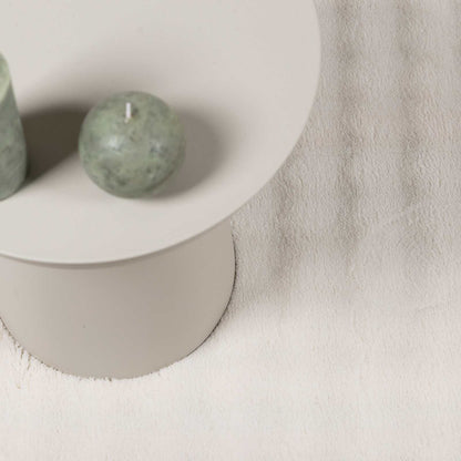 vidaXL Area Rugs Round SIROLO Cream Ø 120 CM Polyester