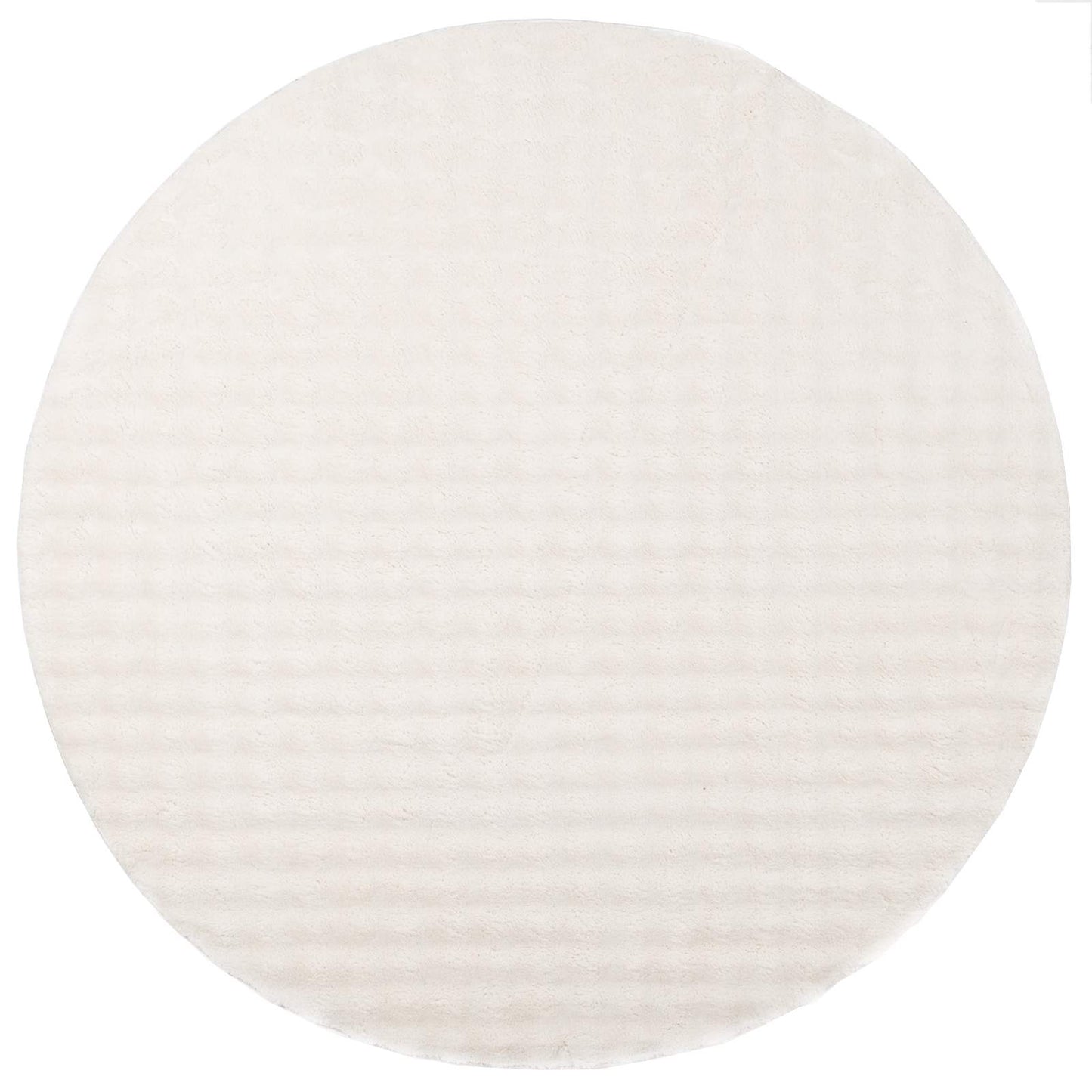 vidaXL Area Rugs Round SIROLO Cream Ø 120 CM Polyester