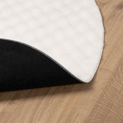 vidaXL Area Rugs Round SIROLO Cream Ø 160 CM Polyester