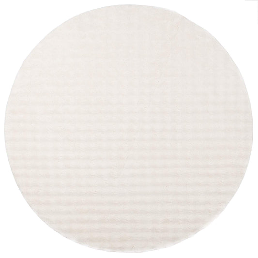 vidaXL Area Rugs Round SIROLO Cream Ø 200 CM Polyester