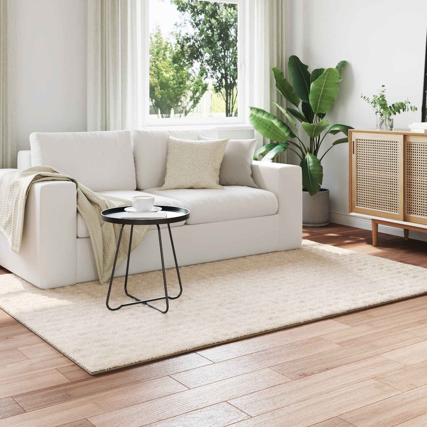 vidaXL Area Rugs Rectangular SIROLO Beige 200 x 140 cm Polyester