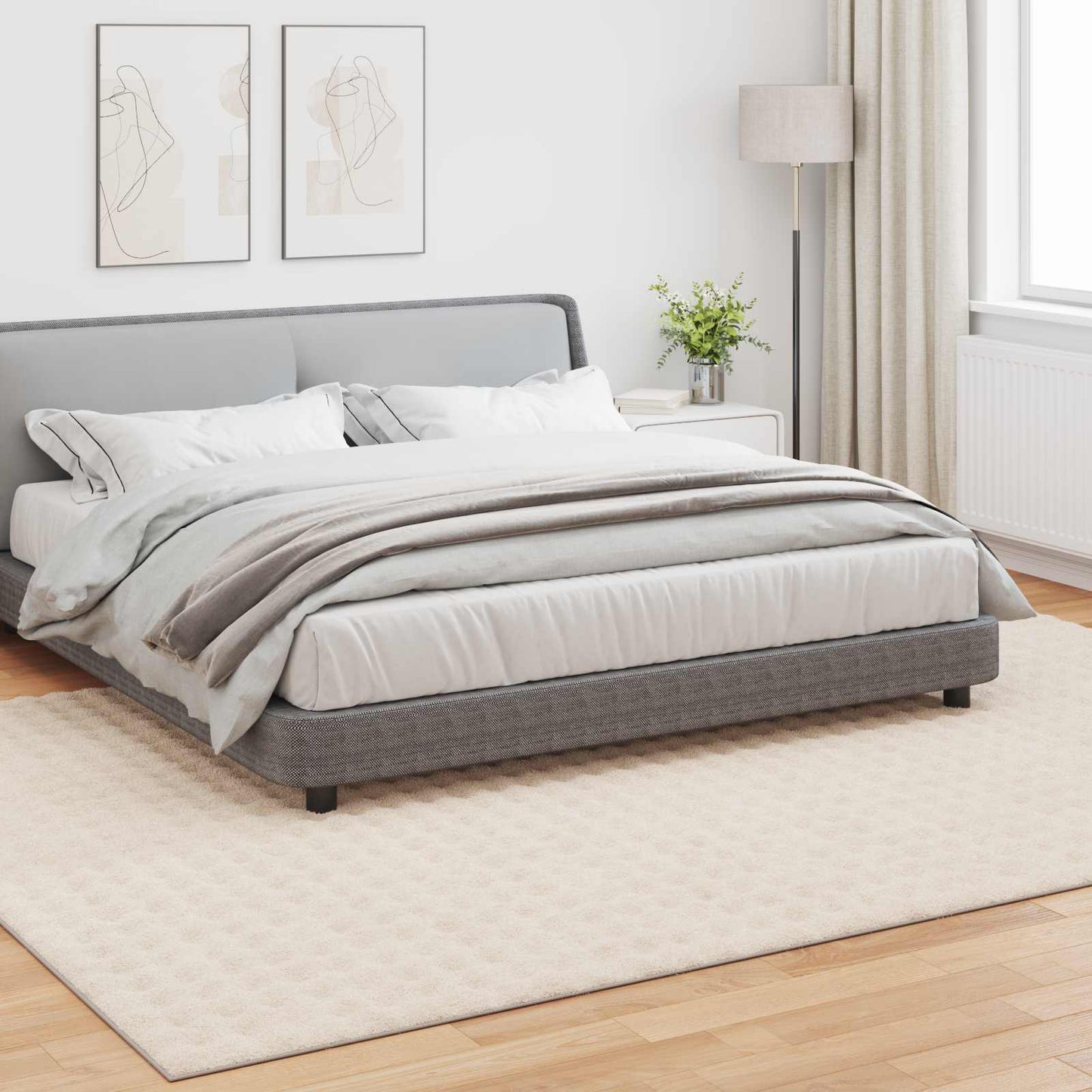 vidaXL Area Rugs Rectangular SIROLO Beige 340 x 240 cm Polyester