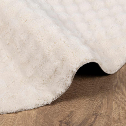 vidaXL Area Rugs Round SIROLO Beige Ø 160 CM Polyester