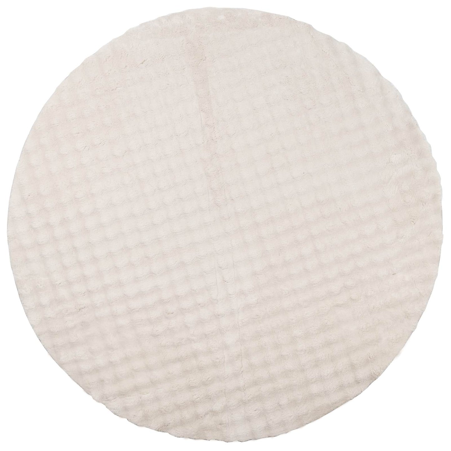 vidaXL Area Rugs Round SIROLO Beige Ø 160 CM Polyester