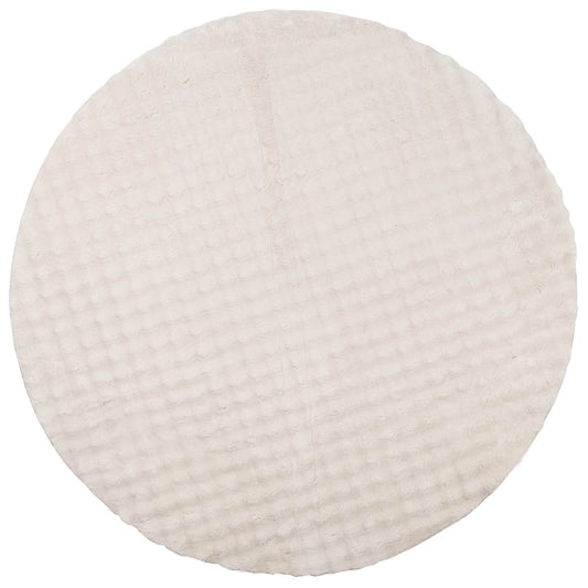 vidaXL Area Rugs Round SIROLO Beige Ø 200 CM Polyester