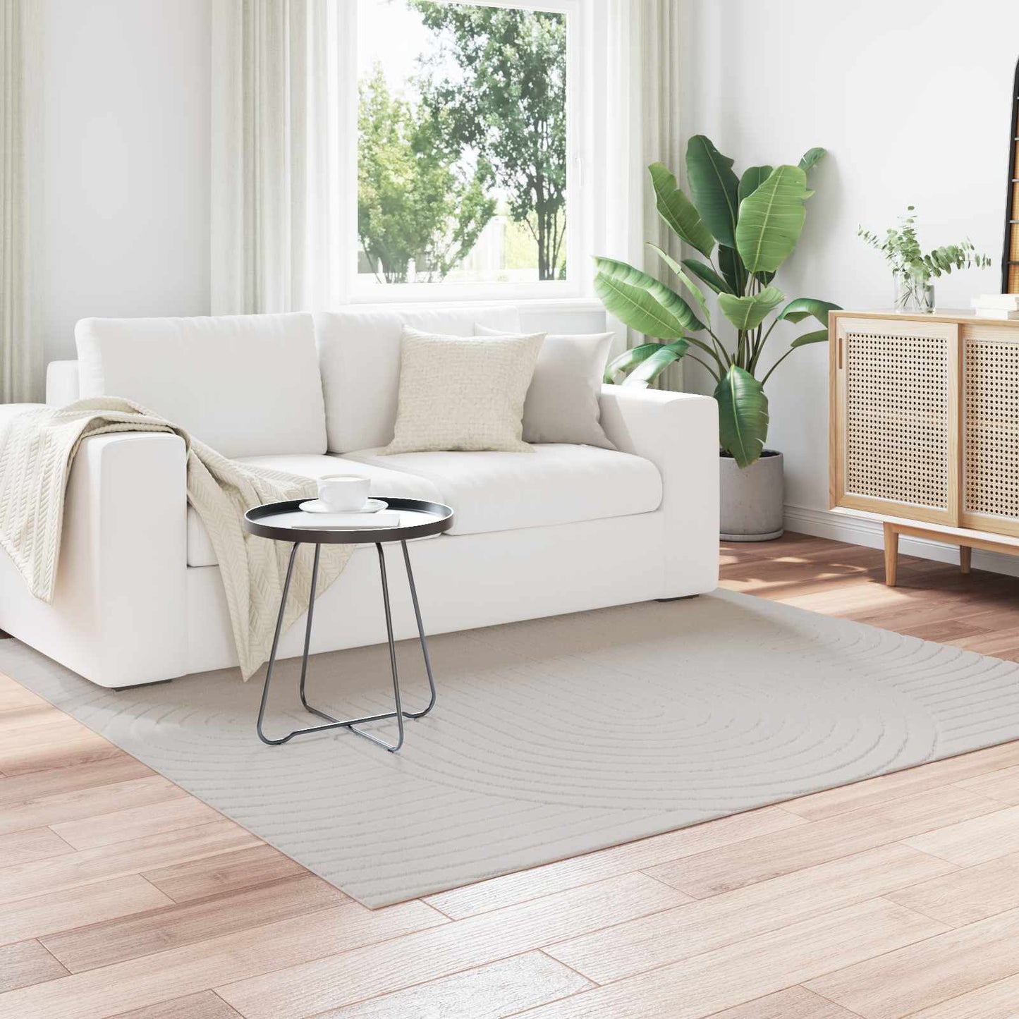 vidaXL Area Rugs Rectangular SIROLO Sand 340 x 240 cm Polyester