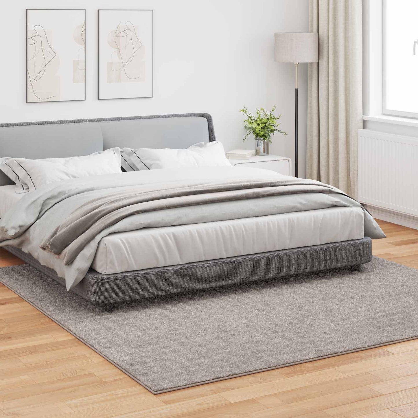 vidaXL Area Rugs Square SIROLO Sand 240 x 240 cm Polyester