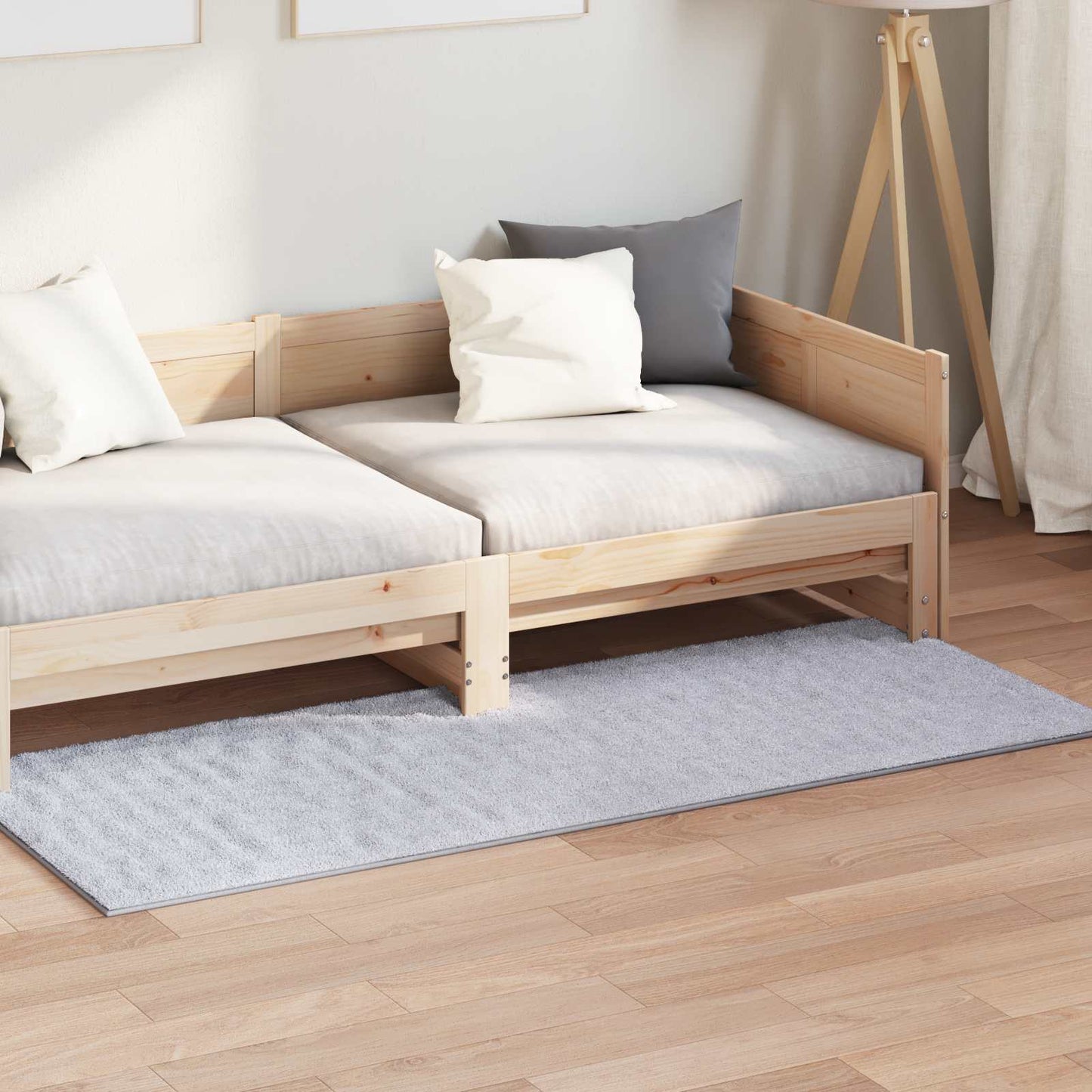 vidaXL Area Rugs Rectangular SIROLO Grey 150 x 80 cm Polyester