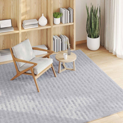 vidaXL Area Rugs Square SIROLO Grey 120 x 120 cm Polyester