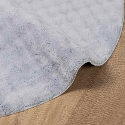 vidaXL Area Rugs Round SIROLO Grey Ø 200 CM Polyester