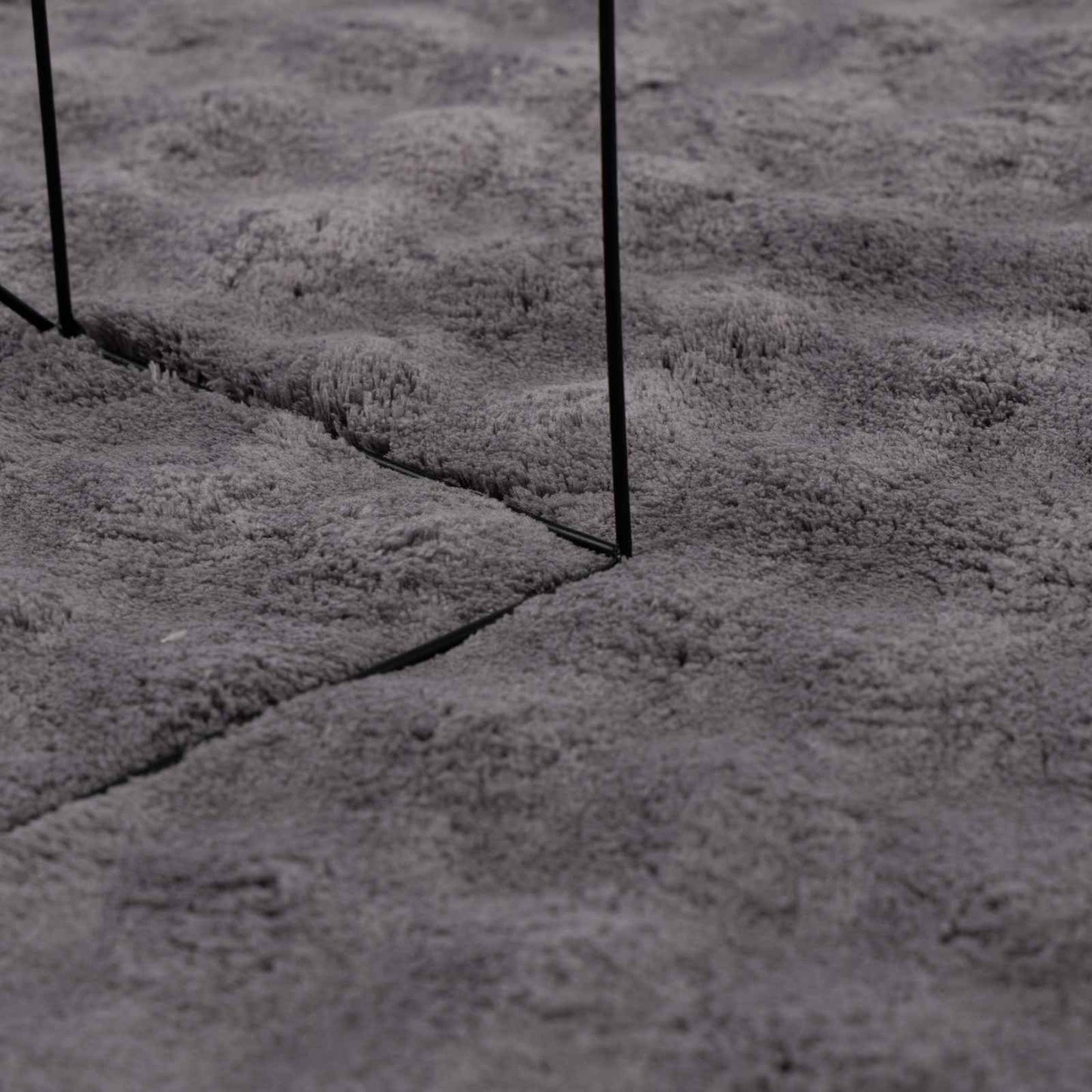 vidaXL Area Rugs Square SIROLO Anthracite 200 x 200 cm Polyester