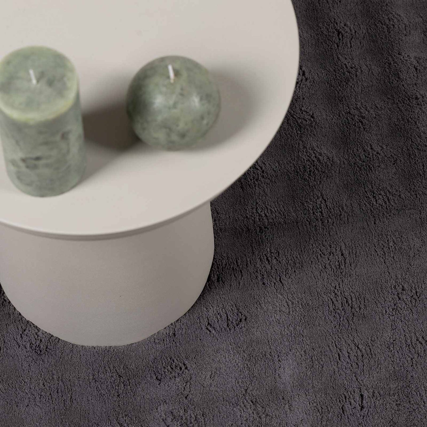 vidaXL Area Rugs Round SIROLO Anthracite Ø 120 CM Polyester