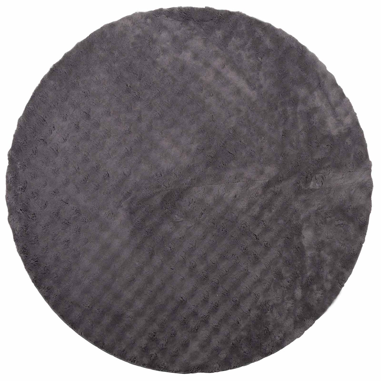 vidaXL Area Rugs Round SIROLO Anthracite Ø 120 CM Polyester
