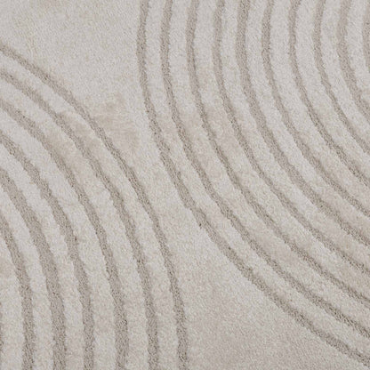vidaXL Area Rugs Rectangular GALATI Cream 200 x 140 cm Polyester