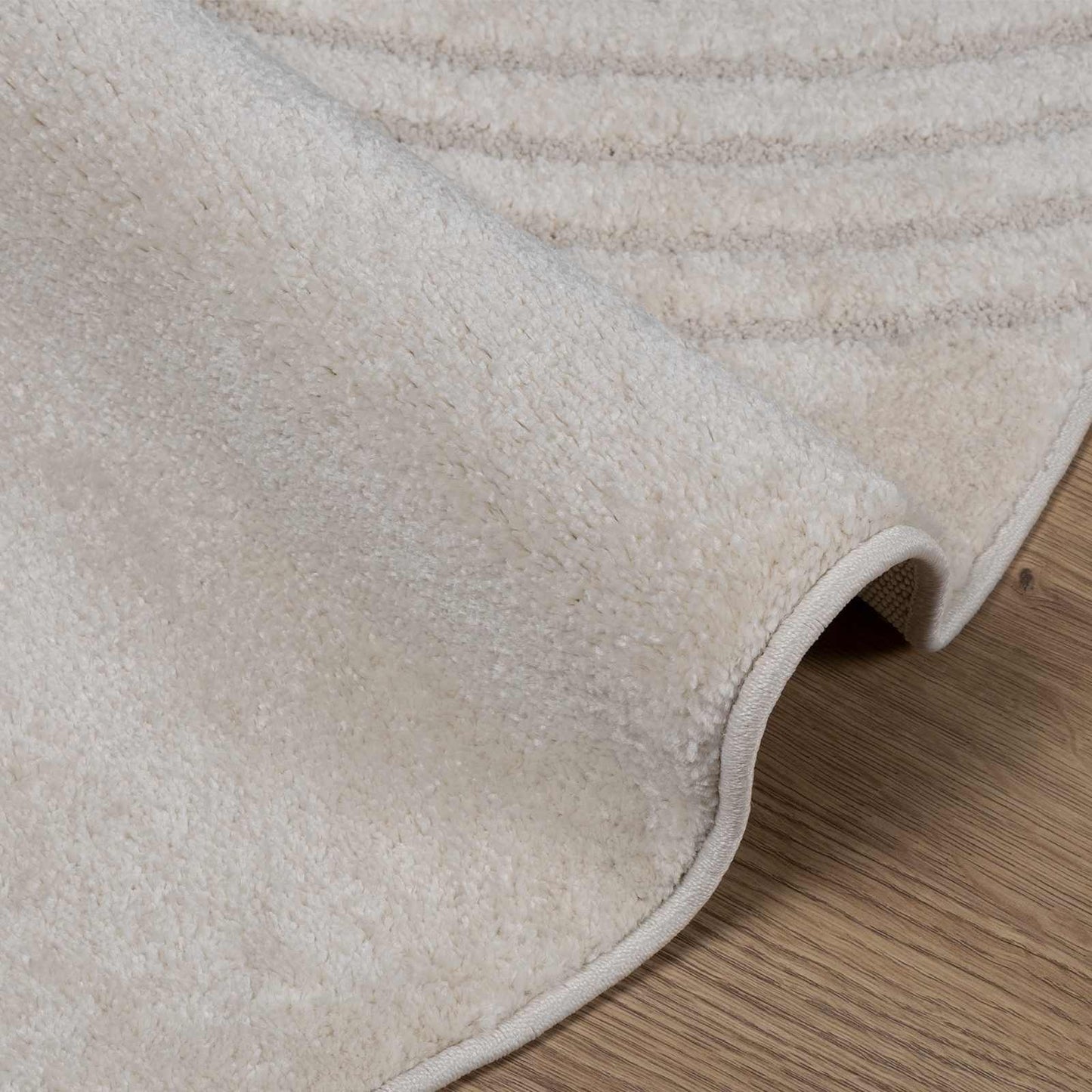 vidaXL Area Rugs Round GALATI Cream Ø 200 CM Polyester